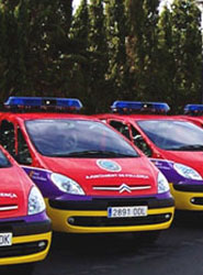 Vehículos de la Policía Local de Mallorca.