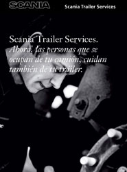 Campaña del nuevo servicio Scania Trailer Services. 