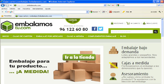 La tienda online de Tecnicarton, Embalamostu.com, pone en marcha un sistema de producción de embalaje bajo demanda
