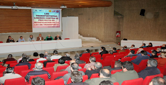 Un momento de la Asamblea de transportistas celebrada el pasado sábado.