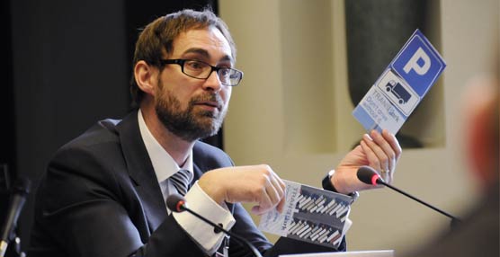 Michael Nielsen, delegado para la UE de IRU, durante su intervención.