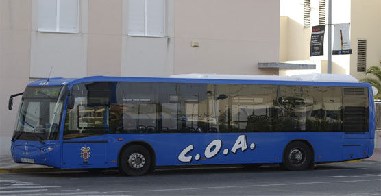 Un autobús urbano de Melilla, perteneciente a la COA.