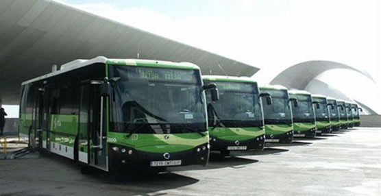 Flota de autobuses de Titsa.