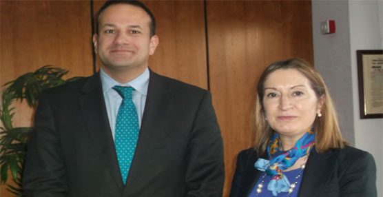 La ministra de Fomento, Ana Pastor, y su homólogo irlandés, Leo Varadkar.