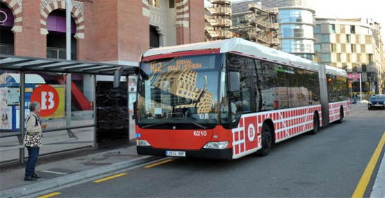 Un autobús urbano de la ciudad de Barcelona.