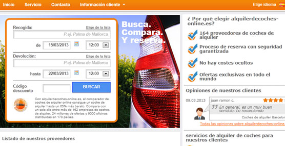 alquilerdecoches-online.es señala que el sector está cada vez más concentrado. 