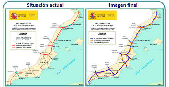 España firma un acuerdo para impulsar el transporte ferroviario de mercancías a través del Corredor del Mediterráneo