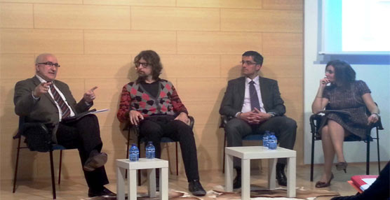 El director de Marketing de FCC Logística, José F. Hernández, durante su participación en el Salón de la Alimentación de Valladolid.