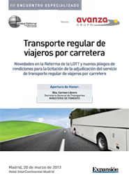 Hoy se celebra en Madrid el III Encuentro de Transporte Regular de Viajeros por Carretera