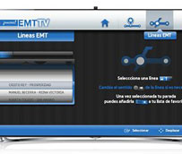 El servicio de la EMT se podrá consultar en el televisor a través de una aplicación desarrollada con Samsung