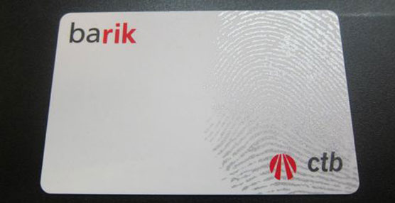 Nueva tarjeta Barik.