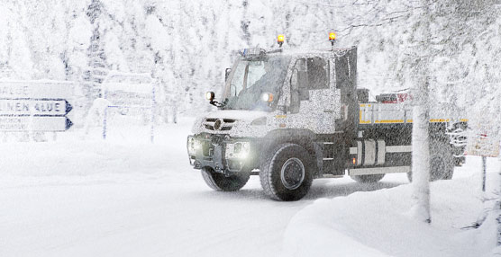 Mercedes-Benz realiza las pruebas de conducción de sus vehículos 'unimog' a temperaturas de -30ºC