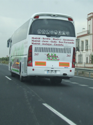 Un autocar de la empresa Socibus.