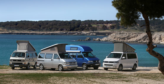 El Volkswagen California celebra su 25&ordm; aniversario con una retrospectiva del modelo