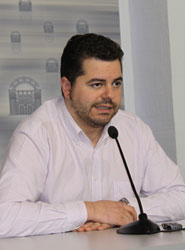 Daniel Serrano, delegado de Transportes del Ayuntamiento de Mérida.