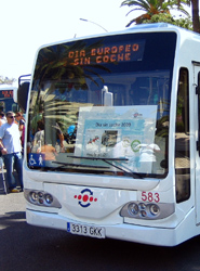 El microbús eléctrico de la EMT de Málaga no funciona desde 2009.