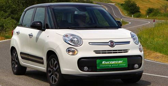 El modelo Fiat 500L de la flota de vehículos de Europcar.