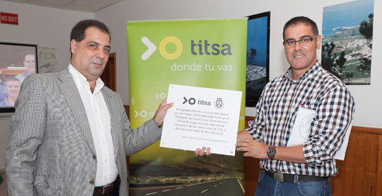 Titsa logra reducir el consumo de combustible y la emisión de contaminantes a través de un nuevo proyecto