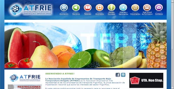 Página web de la asociación de frigoríficos, Atfrie.