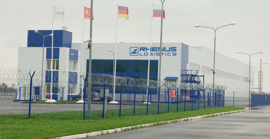 La terminal de aduanas de Rhenus, situada en la frontera entre Rusia y Bielorrusia.