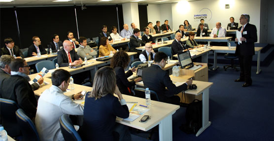 Un momento de la inauguración del seminario en la sede de Zaragoza Logistic Center (ZLC).