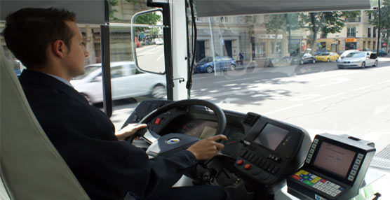 Un conductor de la EMT de Madrid.