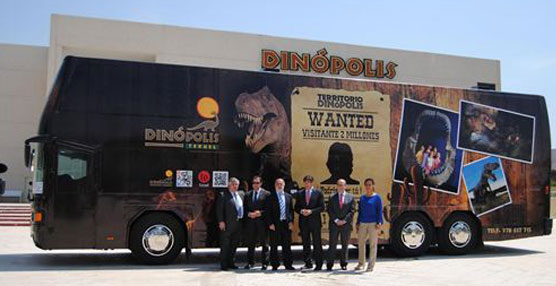 Un autob&uacute;s tematizado sobre 'Territorio Din&oacute;polis' llegar&aacute; a La Rioja para brindar informaci&oacute;n sobre el parque aragon&eacute;s