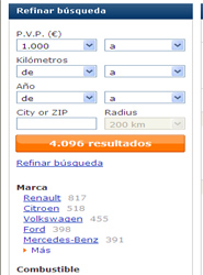 Buscador de vehículos de AutoScout Trucks,