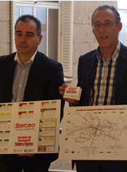 Juan José Arriola y Ángel Sáinz, en la presentación del nuevo plano.