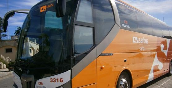 Autobús de la compañía Sarfa, que opera en la Costa Brava.