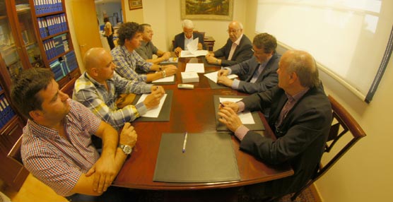 Los presidentes de Asetranspo y CEP durante la reunión. 