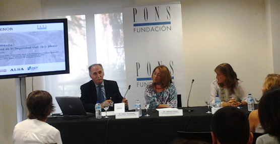 En la imagen Mónica Colas, Jaime Fontanals y Maria Jesús Magro durante la presentación de la norma ISO 39001 