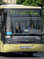 Autobús del Consorcio de Transportes Metropolitano de Málaga.