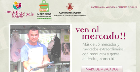 Campaña que promociona los mercados de Valencia.