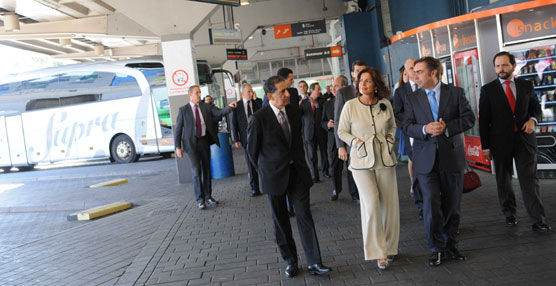 Ana Botella presenta el proyecto de remodelaci&oacute;n de la Estaci&oacute;n Sur de Autobuses