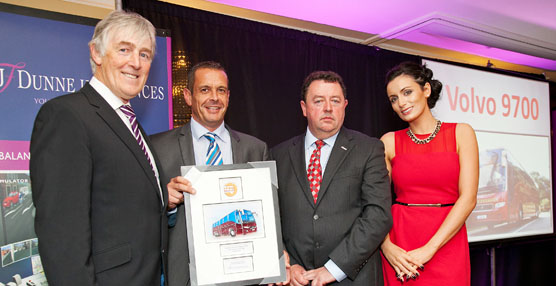 El Volvo 9700 es galardonado con el 'Irish Coach of the Year 2014' en los Fleet Bus & Coach Awards de Dublín