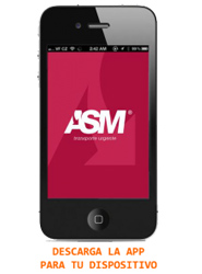 Mensaje de descarga de la App de ASM Red