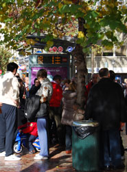 El transporte por autobús desciende en Bilbao (–5,0%) y Palma (–1,1%).