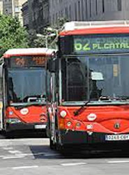 Buses en Barcelona.