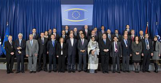 Foto de los participantes en la Conferencia de Ministros de Transportes de la Unión por el Mediterráneo.