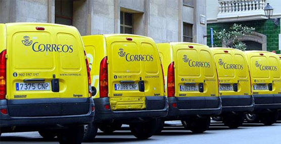 Furgonetas de Correos.