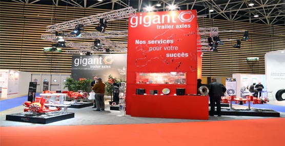 Stand de Gigant en la feria Solutrans.