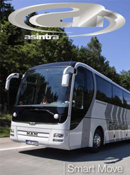 Bus y logo de Asintra.