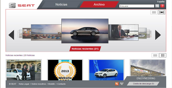 Los usuarios de Internet conceden a la página web de Seat España  ‘Mejor website de automoción 2013’