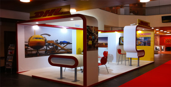 Stand de DHL en Imex Jaén.