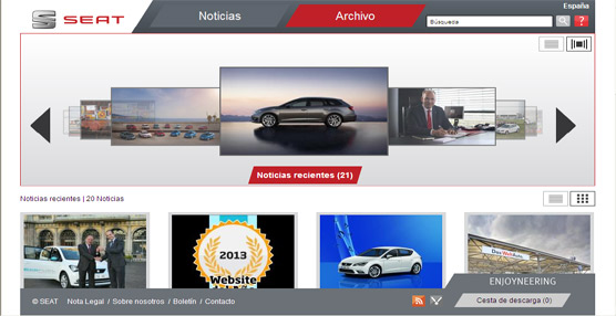 Website de Seat.