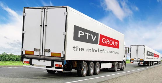 Flota de camiones de PTV.
