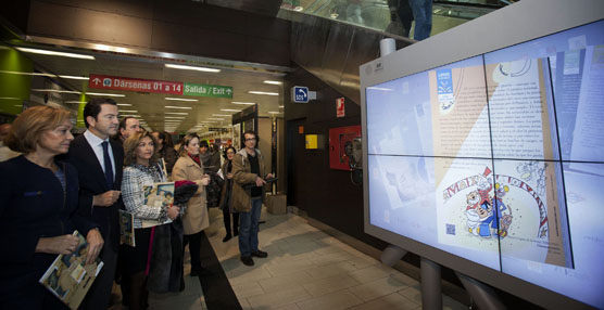 Presentación de la campaña en el intercambiador de Moncloa.