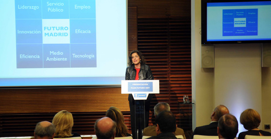 Ana Botella durante la presentación.