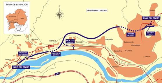 Fomento aprueba el expediente de información pública de la variante Norte de Ourense